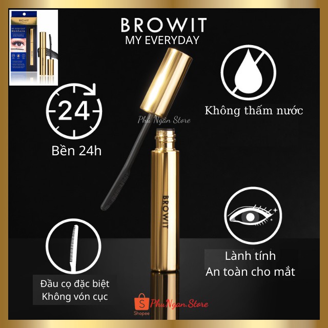 Mascara Browit by Nongchat My Everyday Thái Lan không lem, không trôi, không vón cục