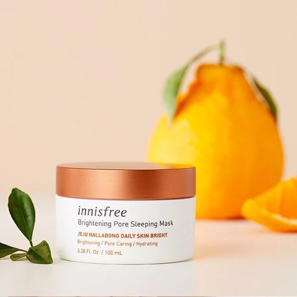 Mặt Nạ Ngủ Dưỡng Trắng Da Và Se Khít Lỗ Chân Lông Innisfree Whitening Pore Sleeping Pack 100ml