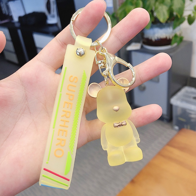 Móc khóa gấu bearbrick hoạt hình treo Balo Túi xách Khóa Xe Dễ Thương