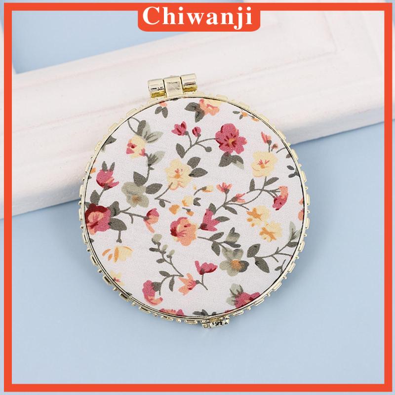 Gương Trang Điểm Gấp Gọn Bỏ Túi In Họa Tiết Hoa Xinh Xắn