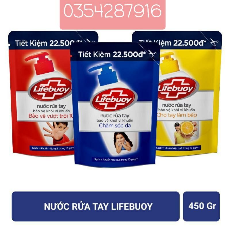 Nước rưa tay LIFEBUOY 450g túi | BigBuy360 - bigbuy360.vn