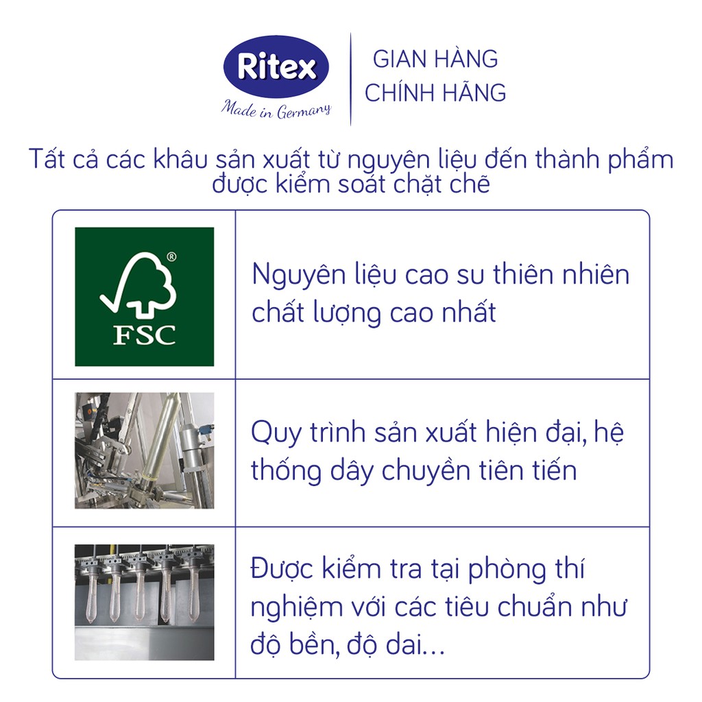 Gel bôi trơn Ritex Long time kéo dài thời gian, mát xa mượt mà tuýp 60ml