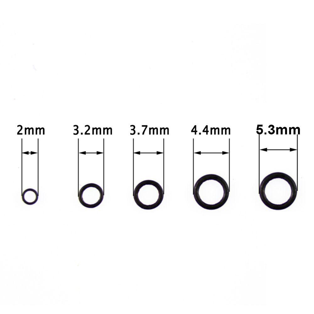 Set 30 / 60 / 90 Vòng Chữ O Màu Đen 2mm 3.2mm 3.7mm 4.4mm 5.3mm Chuyên Dụng Cho Cần Câu Cá