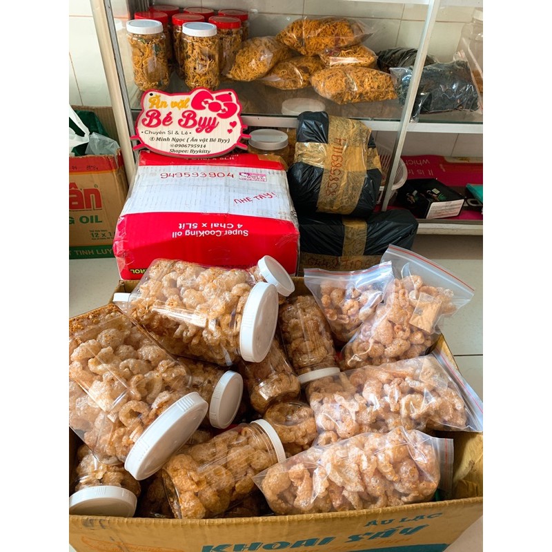 Da Heo Chiên Giòn Lắc Tỏi Túi Zip Trung