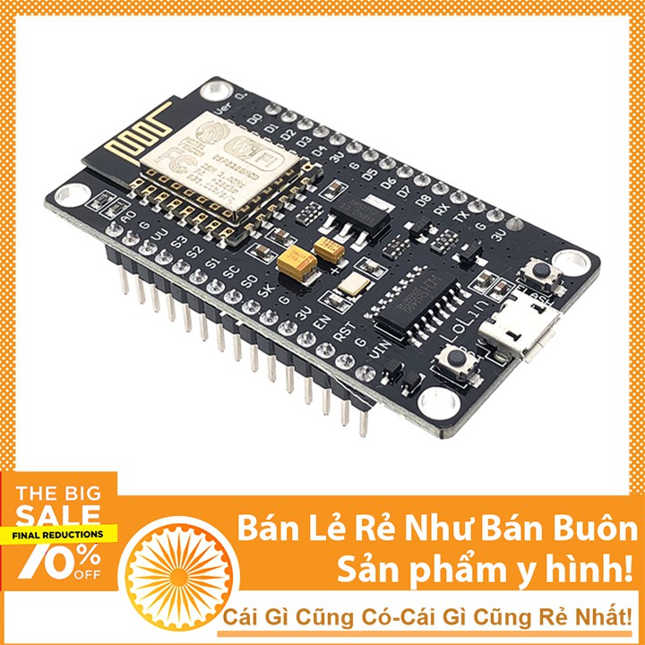 KIT Module NodeMCU IOT ESP8266 ESP-12E CH340 - Mạch Arduino Tích Hợp Wifi | WebRaoVat - webraovat.net.vn