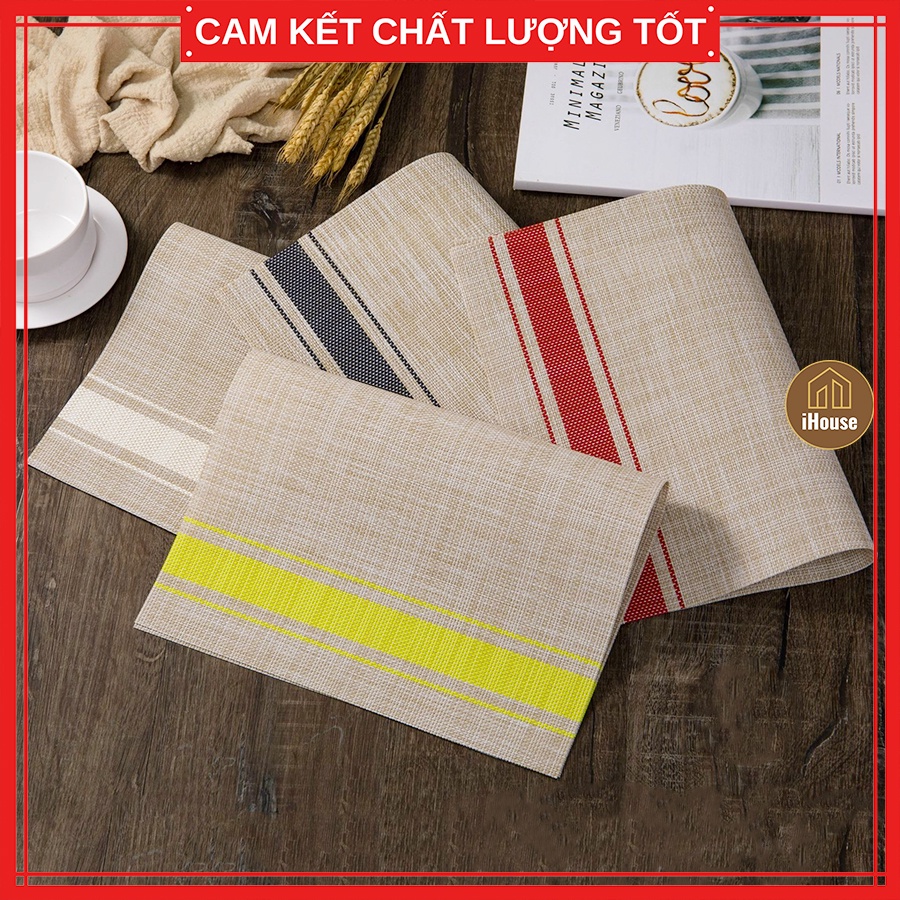 Placemat lót bàn ăn cách nhiệt trẻ trung, Tấm lót bàn ăn cho nhà hàng khách sạn cao cấp sang trọng