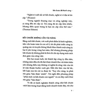 Sách - Bắt Chước Để Thành Công