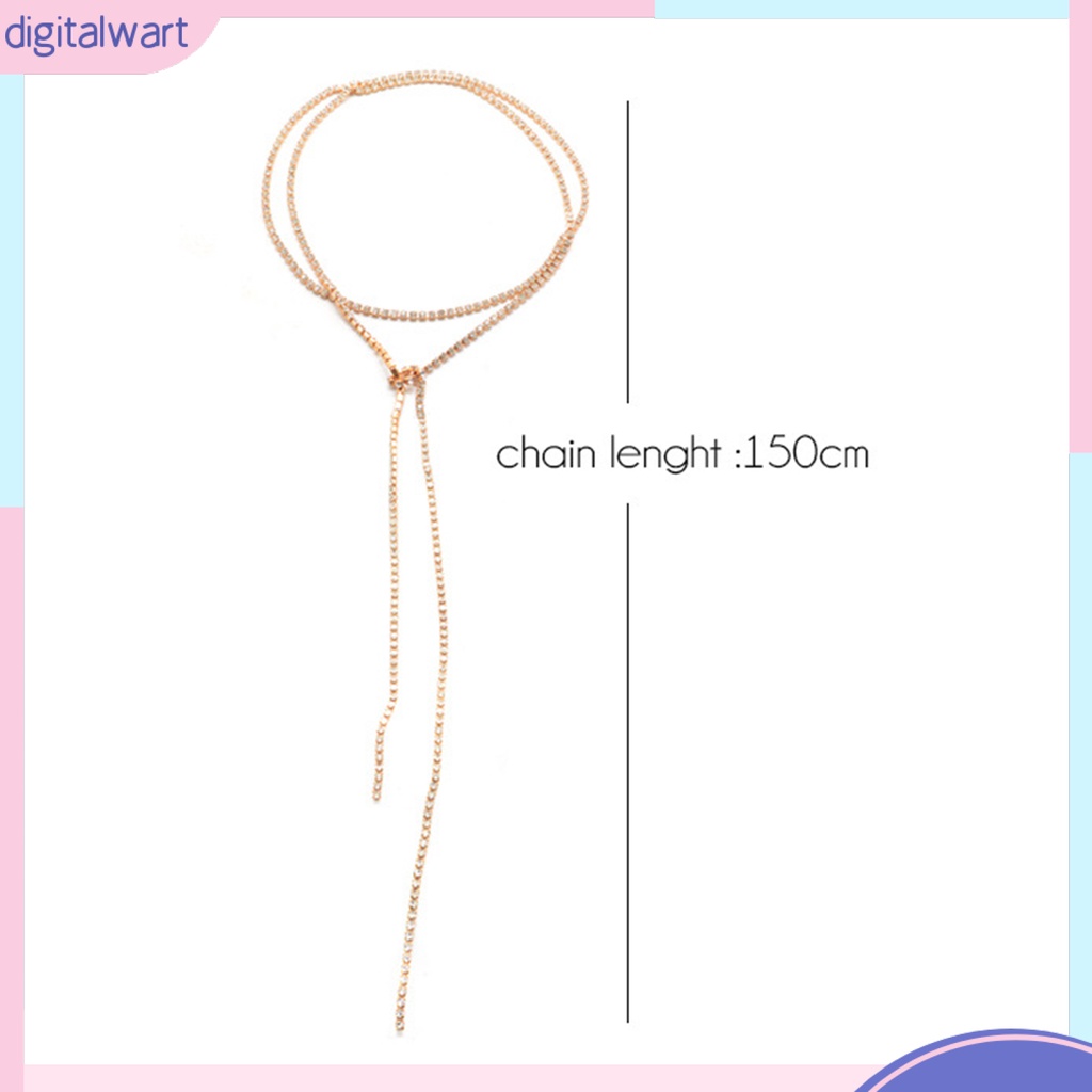 Vòng Cổ Choker Dài Đính Đá Thời Trang Cho Nữ