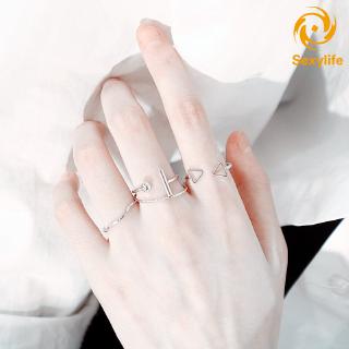Set 4 Nhẫn Nữ Thời Trang Cá Tính