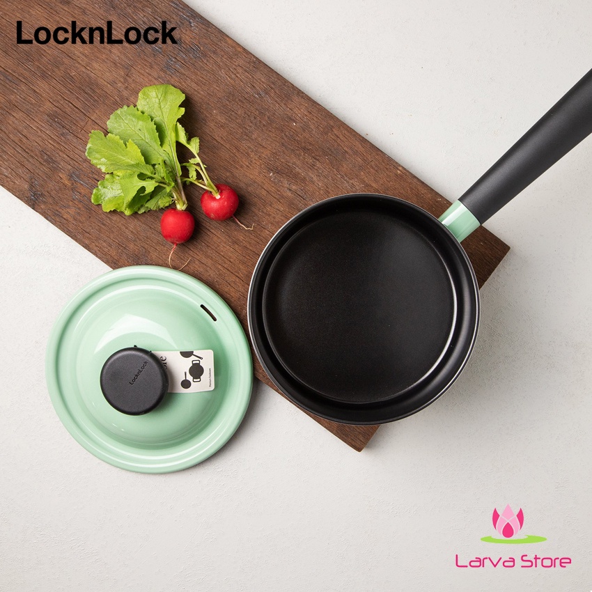 Nồi Decor Lock&amp;Lock Lòng Phủ Chống Dính LDE1181IH 18cm (Đáy Từ) 1 Tay Cầm