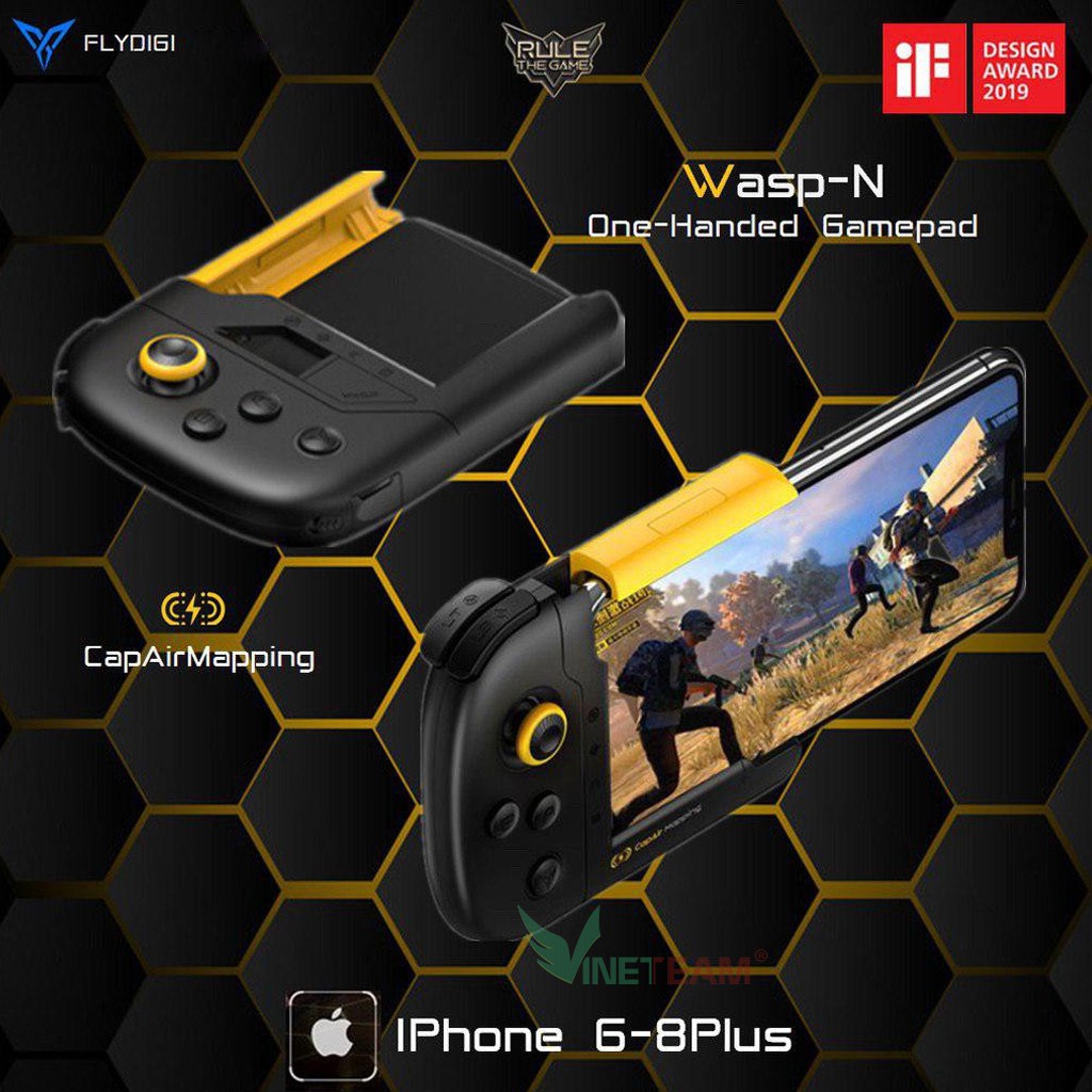 Flydigi Wasp | Tay cầm chơi game PUBG &amp; Liên Quân cho iOS và Android