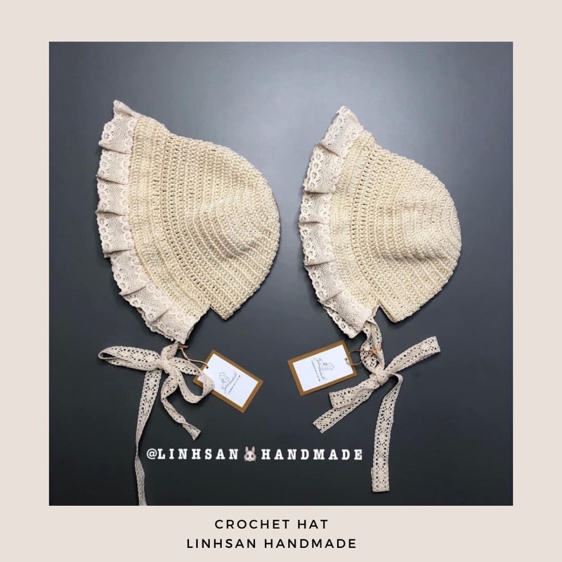 Mũ tiểu thư handmade cho bé