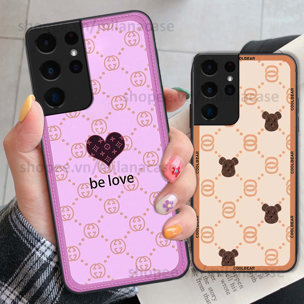 Ốp Samsung S21 Ultra hình trái tim be love tình yêu siêu đẹp, cá tính, thời trang