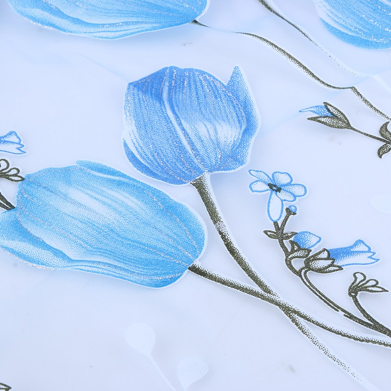 Rèm cửa họa tiết hoa tulip thời trang sang trọng