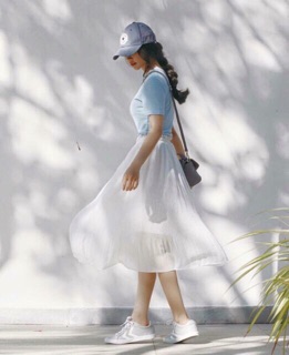 Chân Váy Midi Voan Dập Ly Hot Nhất