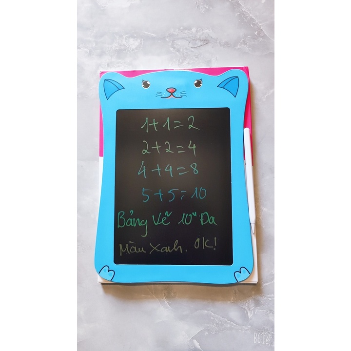 Bảng Viết Tự Xoá-Bảng Vẽ Điện Tử LCD-Bảng Điện Tử Thông Minh Cho Bé Hình Con Mèo 16 inch