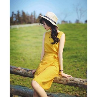 Đầm dáng suông công sở, đầm ôm body, đầm dạo phố nút lưng siêu xinh
