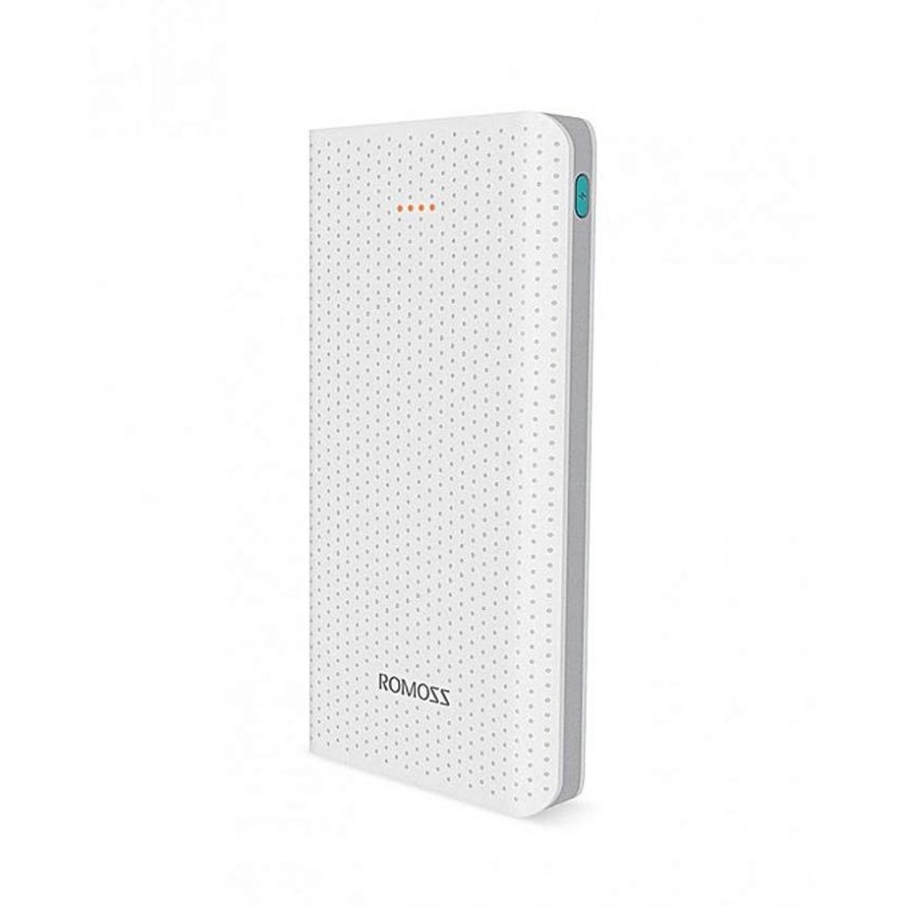 Pin sạc dự phòng Romoss Sense 10 10000mAh - lõi Polymer (Trắng) - Hãng phân phối chính thức