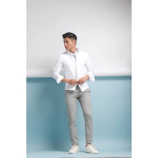 Quần tây lưng thun phối