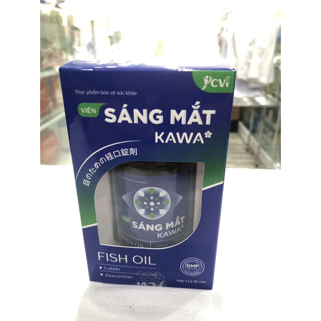 Viên Sáng Mắt Kawa Bổ sung dưỡng chất cho mắt giúp cải thiện thị lực , Giảm nhức mỏi mắt , khô mắt.