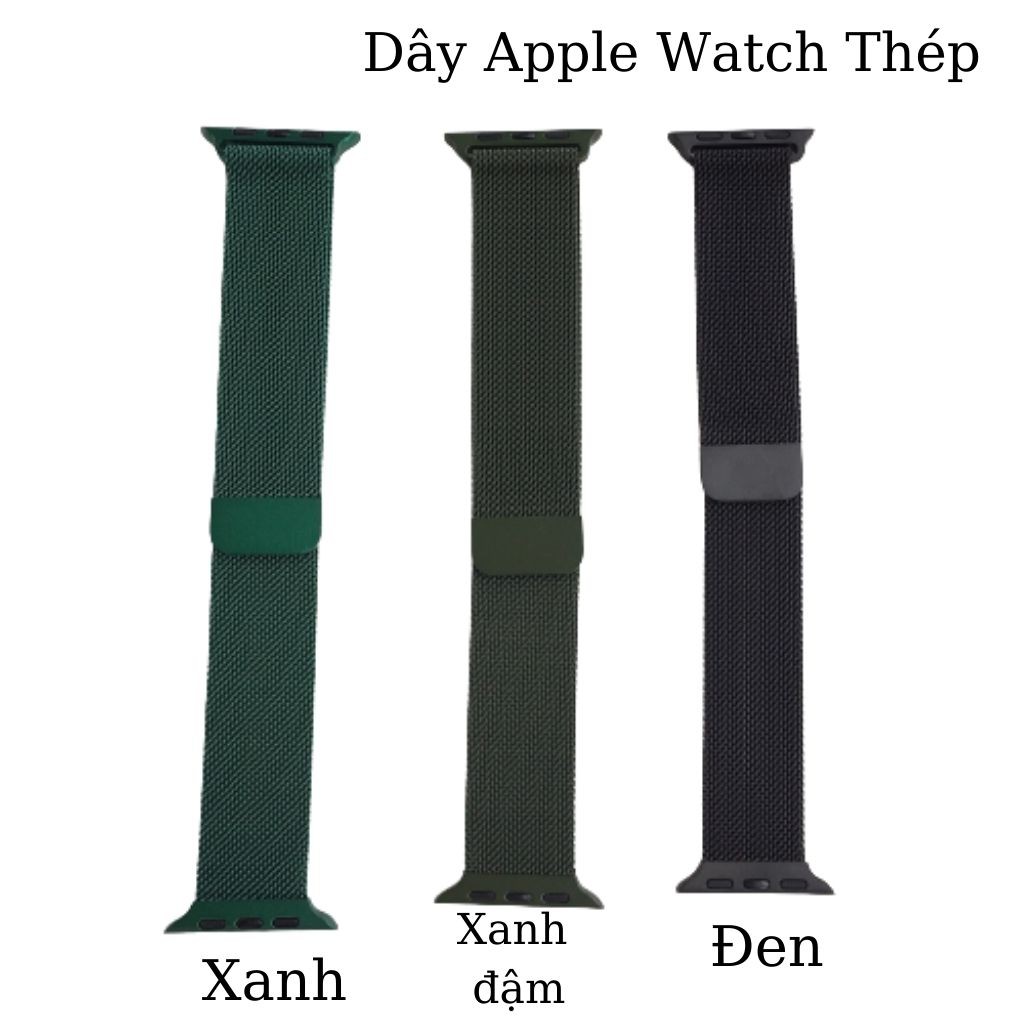 Dây Đồng Hồ Thông Minh⚡ Dây AP Watch Thép Không Gỉ Milanese Loop Sang Chảnh-Hot Trend ⚡ Series 5/4/3/2/1 - Tuấn Case 75