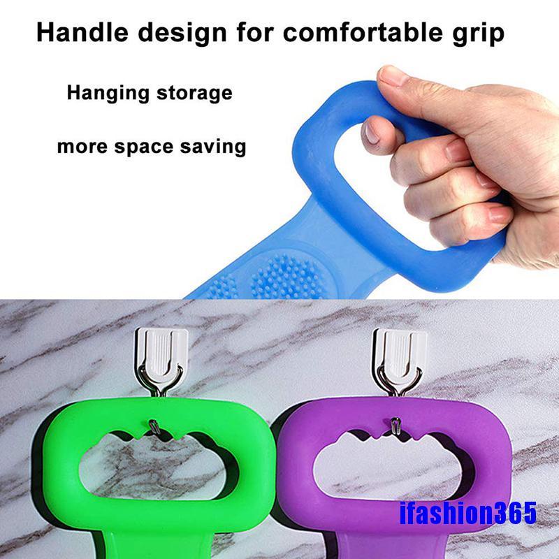 [Hàng mới về] Tấm chà lưng mát xa bằng silicon có thể cuộn lại dùng khi tắm