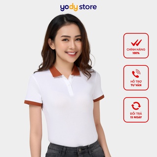Áo Polo Nữ Yody phối cổ chất liệu cotton coolmax mềm mịn thoáng mát APN4394
