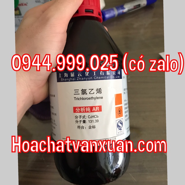 Hóa chất Trichloroethylene CAS 79-01-6 chai 500ml C2HCl3
