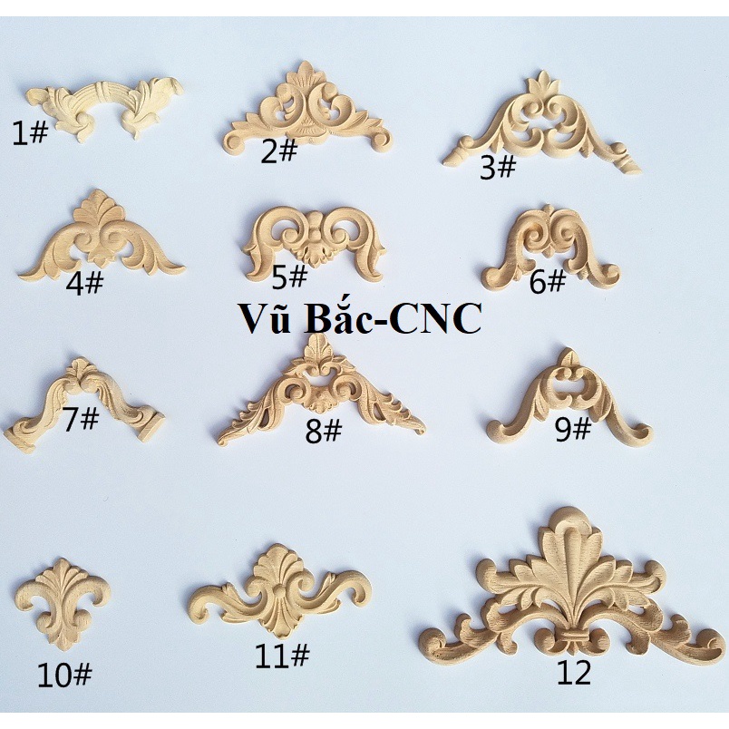 Hoa Góc, Góc hoa văn gỗ, Góc trang trí hoa văn gỗ