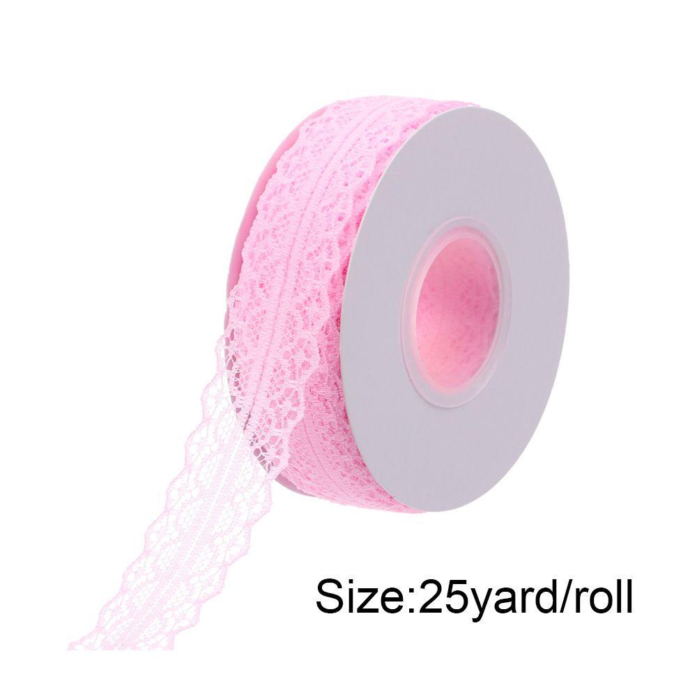 Cuộn Dây Ruy Băng Satin Phối Ren Dùng Gói Quà