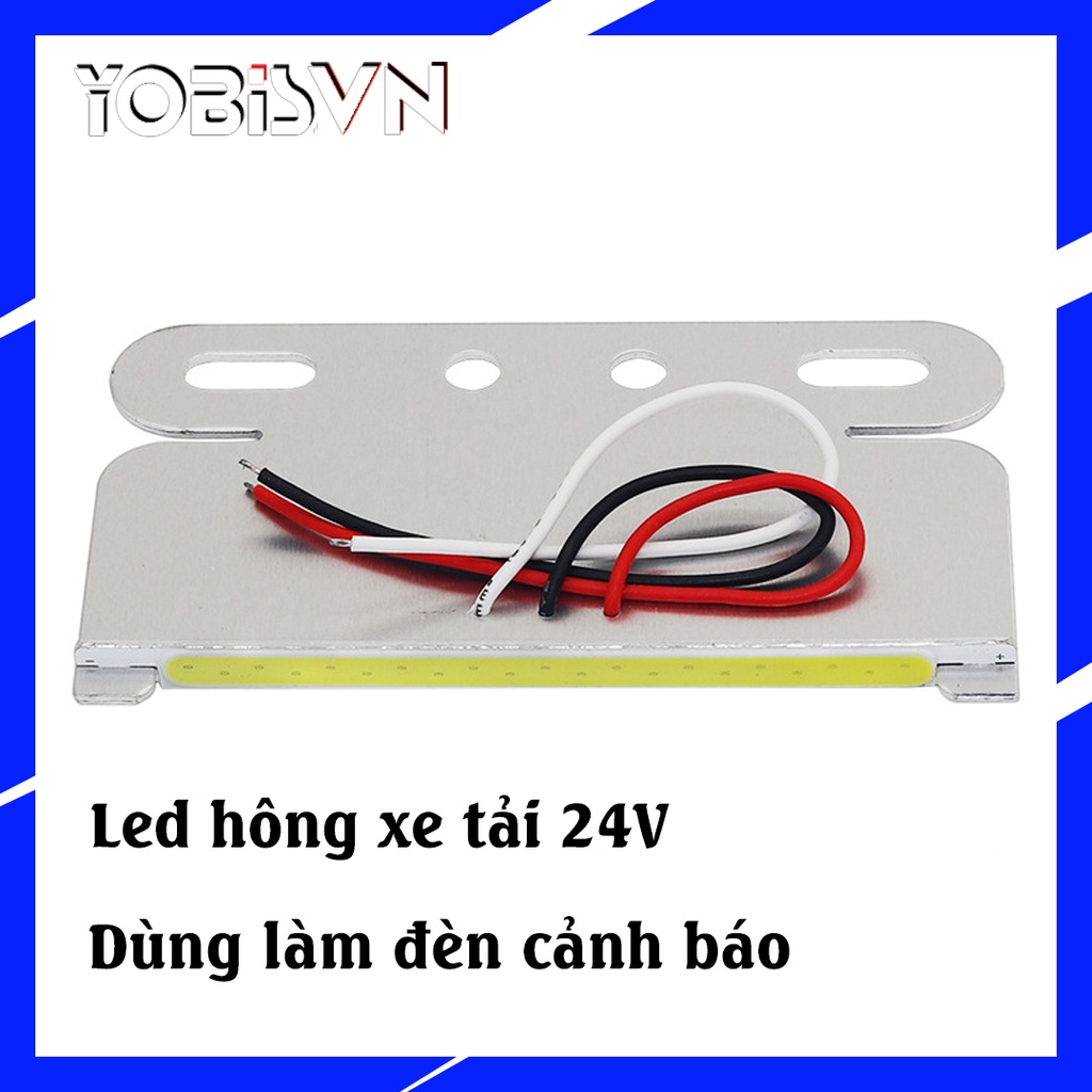 Đèn Sườn, Đèn Hông Soi Lốp Sáng Vàng Trắng 24V Cực Đẹp Cho Ô Tô, Xe Tải, Container...