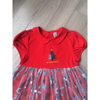 Đầm thun đỏ Jam&Jenny cây thông noel