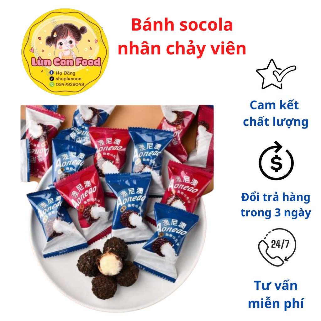 BÁNH SOCOLA NHÂN CHẢY 3 LỚP HOT TIK TOK TRUNG - Lùn Con Food
