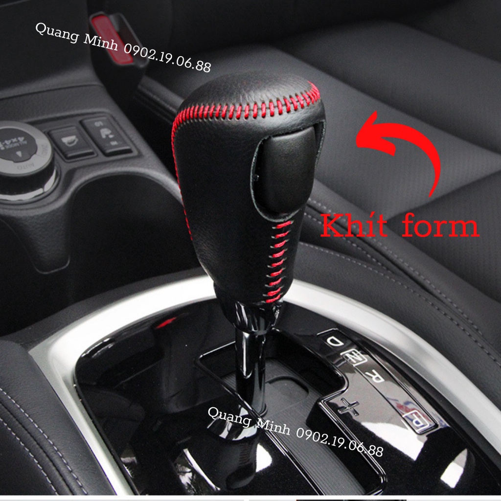 Bọc cần số da bò nhập khẩu xe Kia Sorento 2014-2020