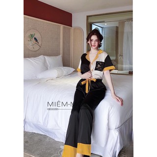 BỘ LỤA PIJAMA PHỐI MÀU XINH