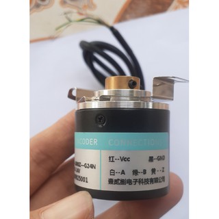 Động cơ encoder trục rỗng 8mm 1000 xung - 1024 xung pha ABZ.