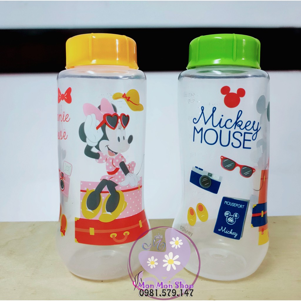 Bình trữ sữa mẹ 250ml/ 270ml cổ thường/ cổ rộng có thể gắn thêm núm ti Upass/Disney made in Thailand