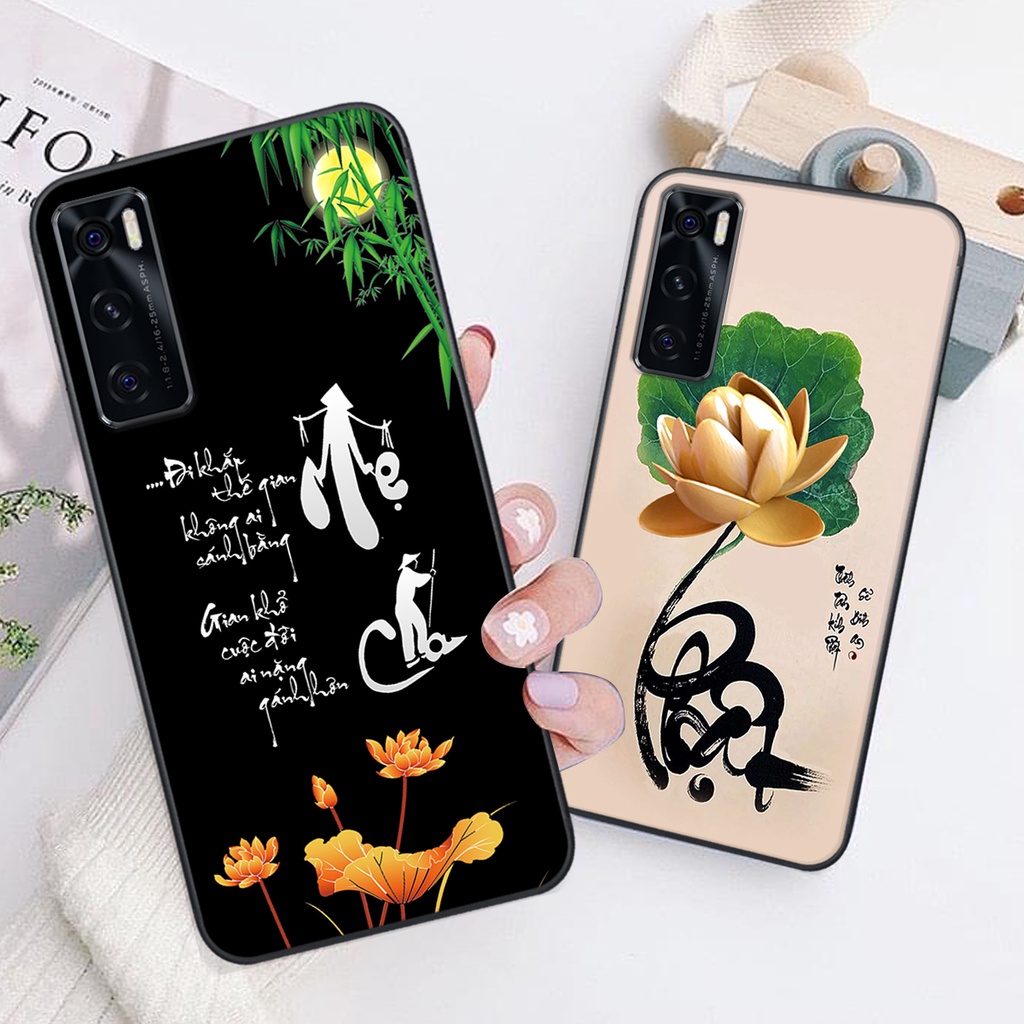Ốp lưng Vivo V20 SE in hình chữ tài chữ lộc, Cha Mẹ, bình an SIÊU ĐẸP