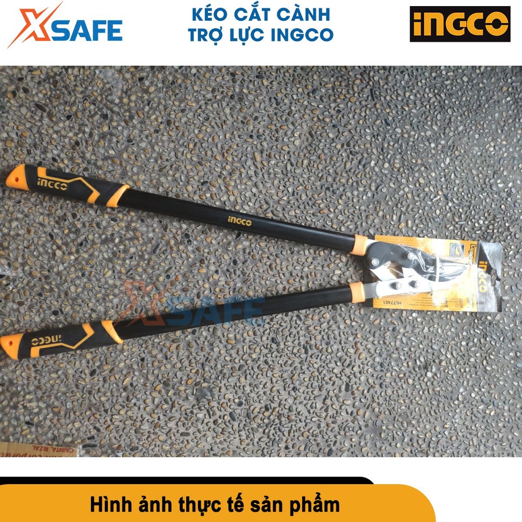 Kéo cắt cành cộng lực INGCO HLT7401 760mm, thép carbon xử lý nhiệt, sơn chống gỉ, kìm cắt cành [XSAFE][CHÍNH HÃNG]