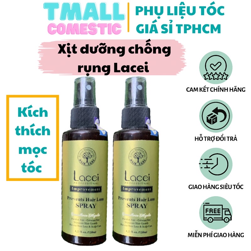 Xịt dưỡng chống rụng và kích thích mọc tóc Lacei 120ml