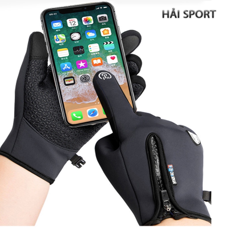 Găng tay Phượt , Găng Tay Xe Máy Dài Ngón Có cảm ứng, chống nước Cao Cấp