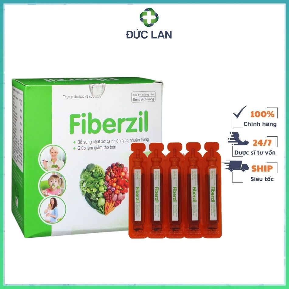 ỐNG UỐNG FIBERZIL BỔ SUNG CHẤT XƠ TỰ NHIÊN GIÚP NHUẬN TRÀNG, GIẢM TÁO BÓN