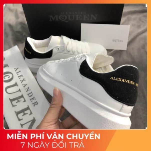Giày Mcqueen trắng gót nhung hàng cao cấp giá xưởng Form dành cho cả nam nữ | BigBuy360 - bigbuy360.vn