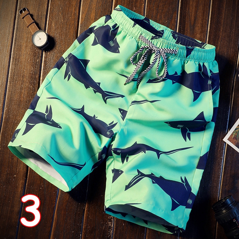 Quần ngắn in họa tiết thời trang nhanh khô phong cách đi biển cho nam | BigBuy360 - bigbuy360.vn