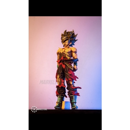 Mô hình Songoku Super Saiyan Battle Damaged bộ sưu tập Dragon ball 7 viên ngọc rồng