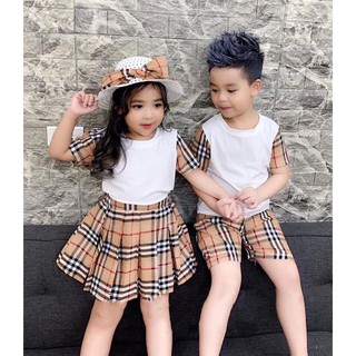 Bộ Burberry cho bé trai