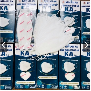 ✅ khẩu trang y tế 4d / ka99 khánh an 1 hộp /30 cái