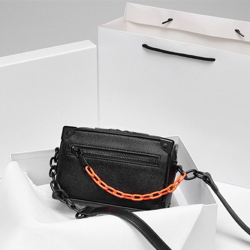 Túi hộp da dây xích