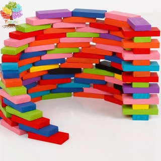 Bộ đồ chơi Domino Treeyear gồm 120 miếng bằng gỗ độc đáo cho bé