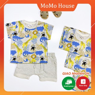 Bộ Hè Bé Trai Họa Tiết Muông Thú